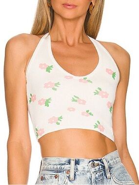 MORE TO COME Elena Daisy Halter Top